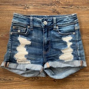 High Rise Jean Shorts from AE